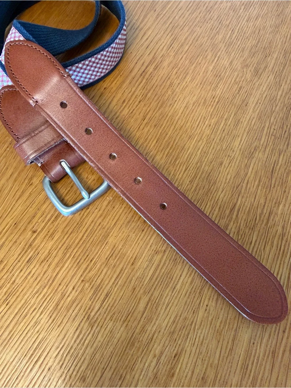 J. Crew Gingham belt size 36 men’s